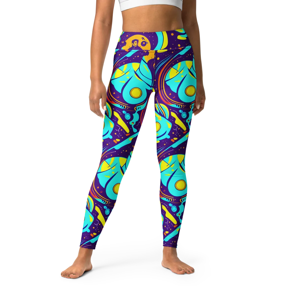 Blasted Bazaar on Yoga Leggings — Front