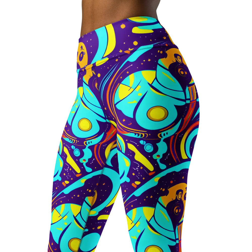 Blasted Bazaar on Yoga Leggings — Left Front