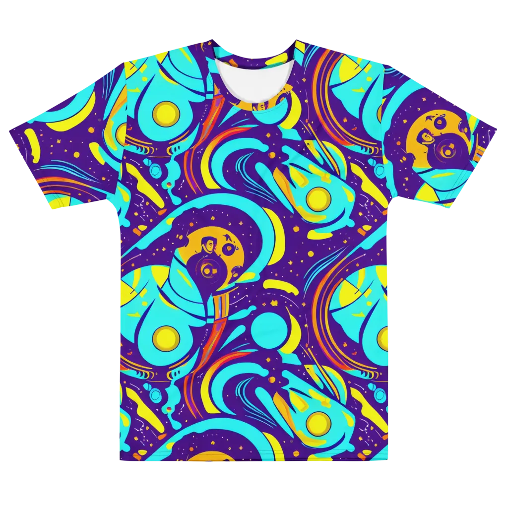 Blasted Bazaar on Men's Cotton Crew Neck T-Shirt — Front