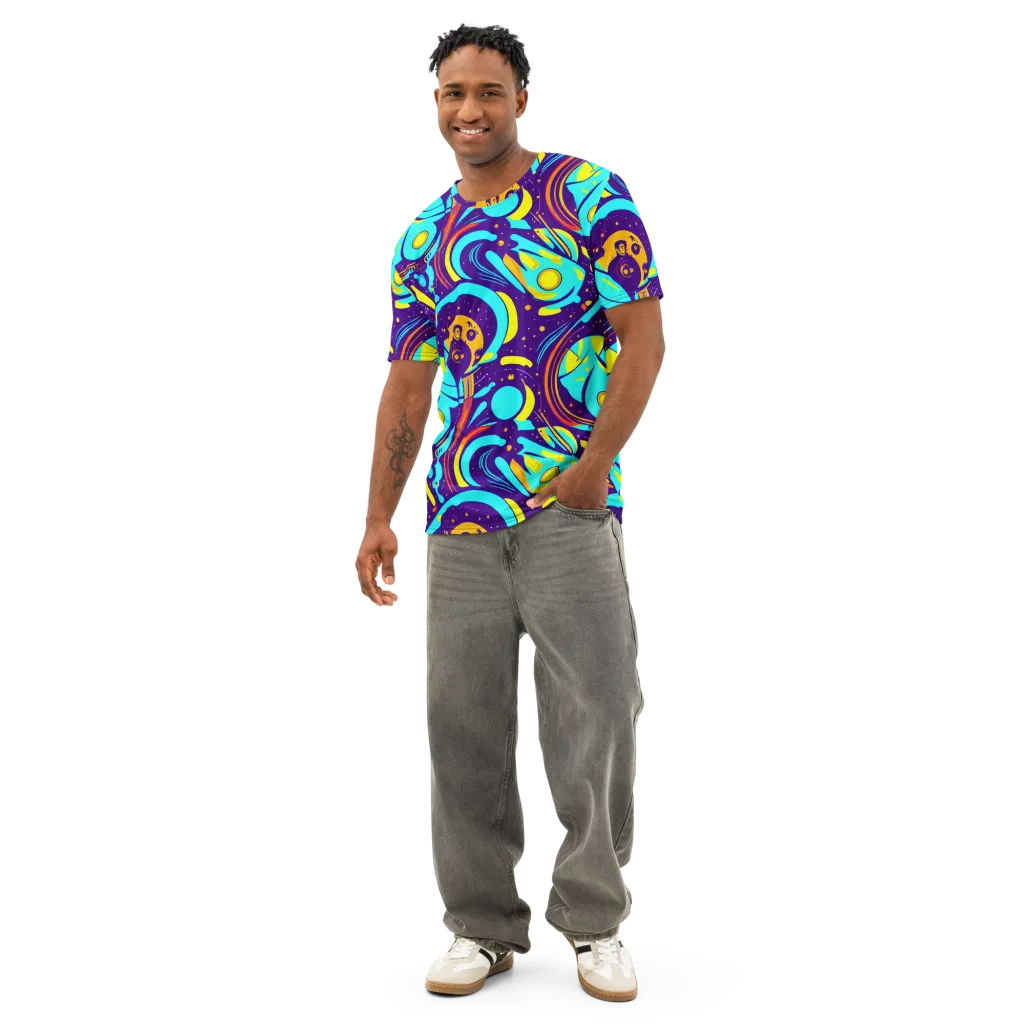 Blasted Bazaar on Men's Cotton Crew Neck T-Shirt — Front