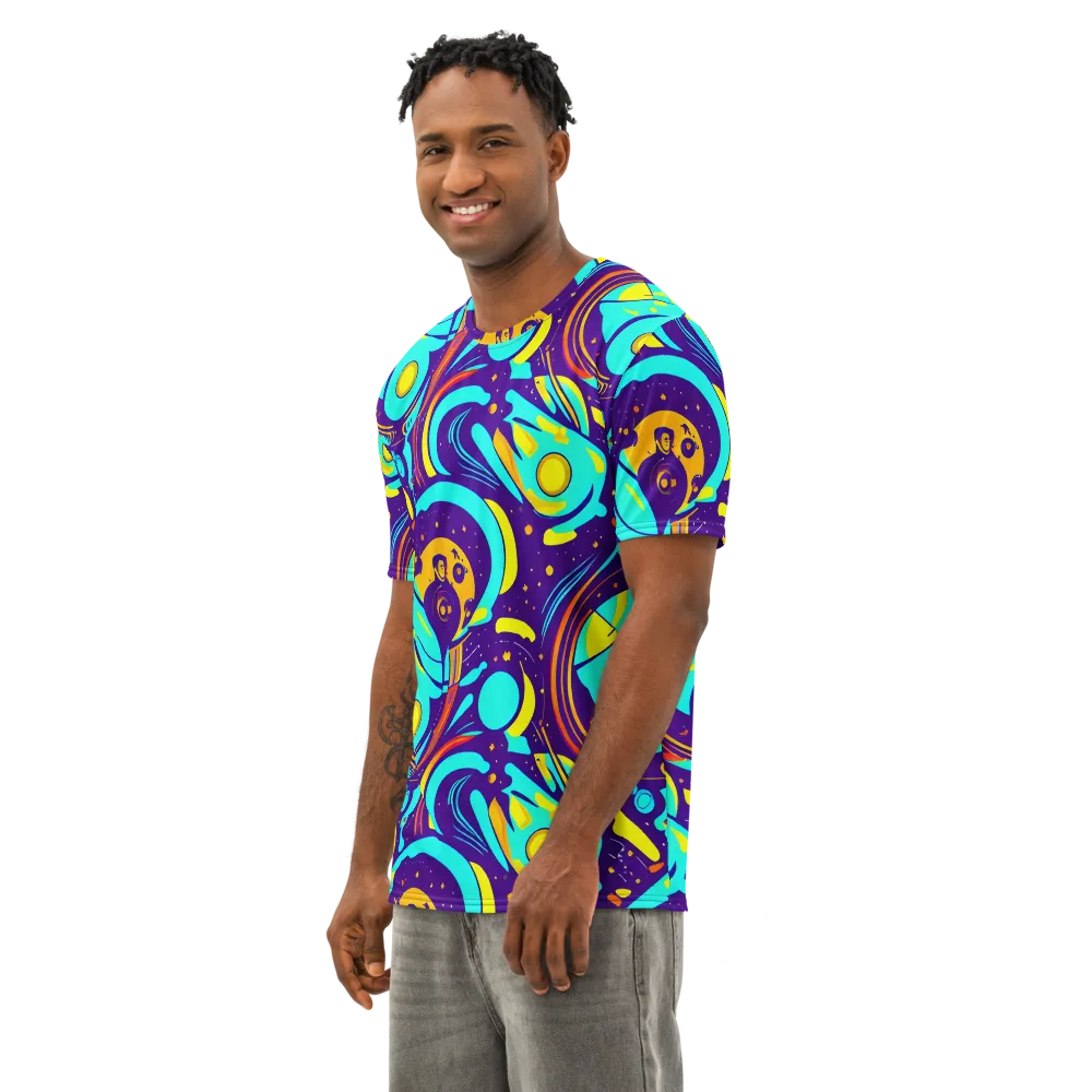 Blasted Bazaar on Men's Cotton Crew Neck T-Shirt — Left Front