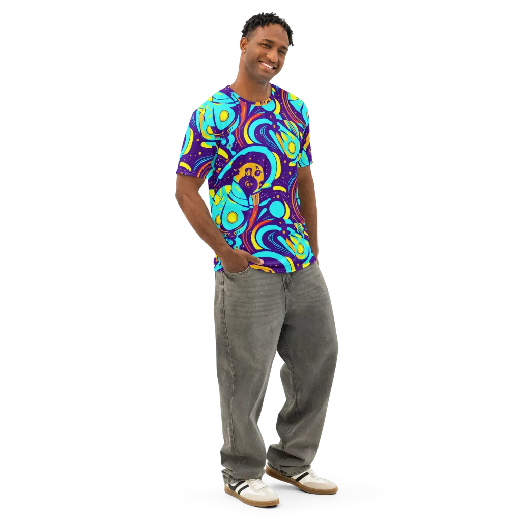 Blasted Bazaar on Men's Cotton Crew Neck T-Shirt — Right Front