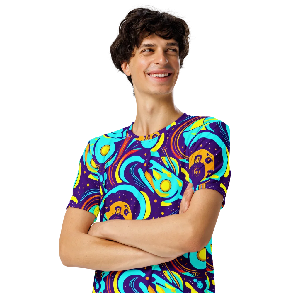 Blasted Bazaar on Men's Crew Neck T-Shirt — Left Front