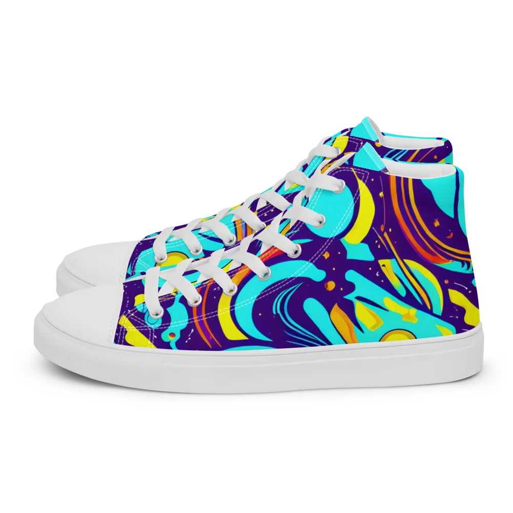 Blasted Bazaar on Women's High Top Canvas Shoes — Left