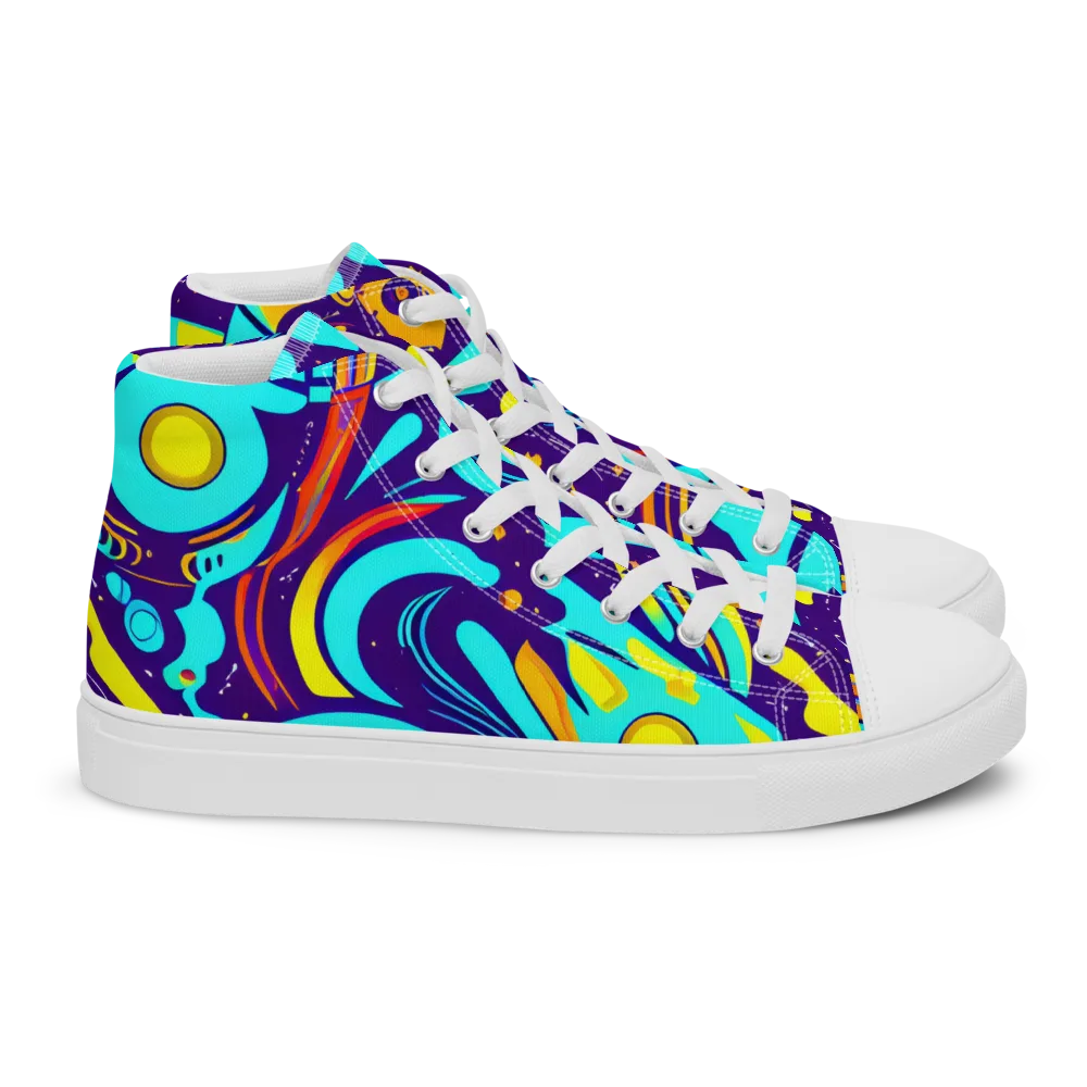 Blasted Bazaar on Women's High Top Canvas Shoes — Right