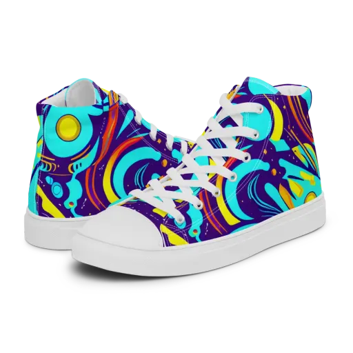 Blasted Bazaar on a Women's High Top Canvas Shoes