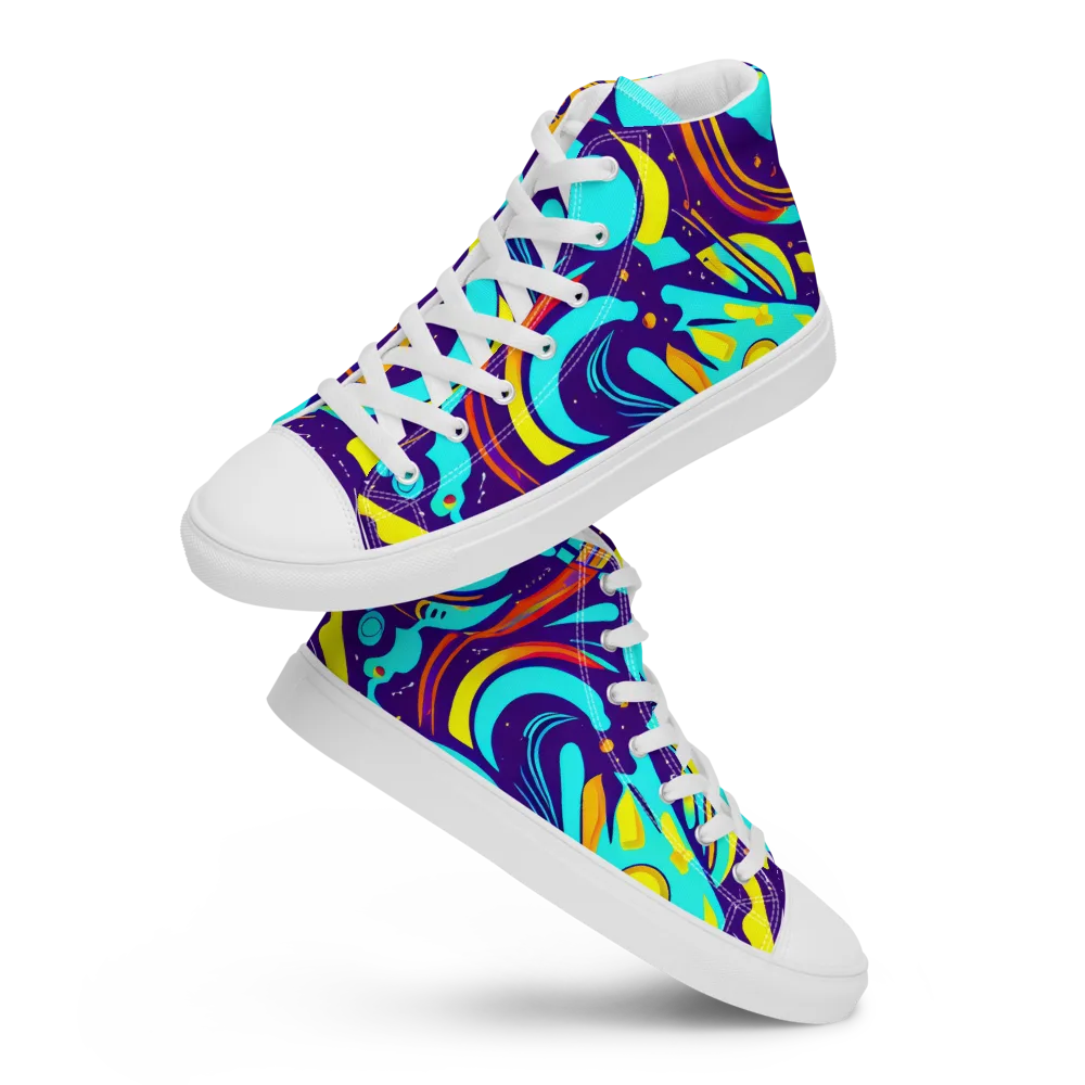 Blasted Bazaar on Women's High Top Canvas Shoes — Front