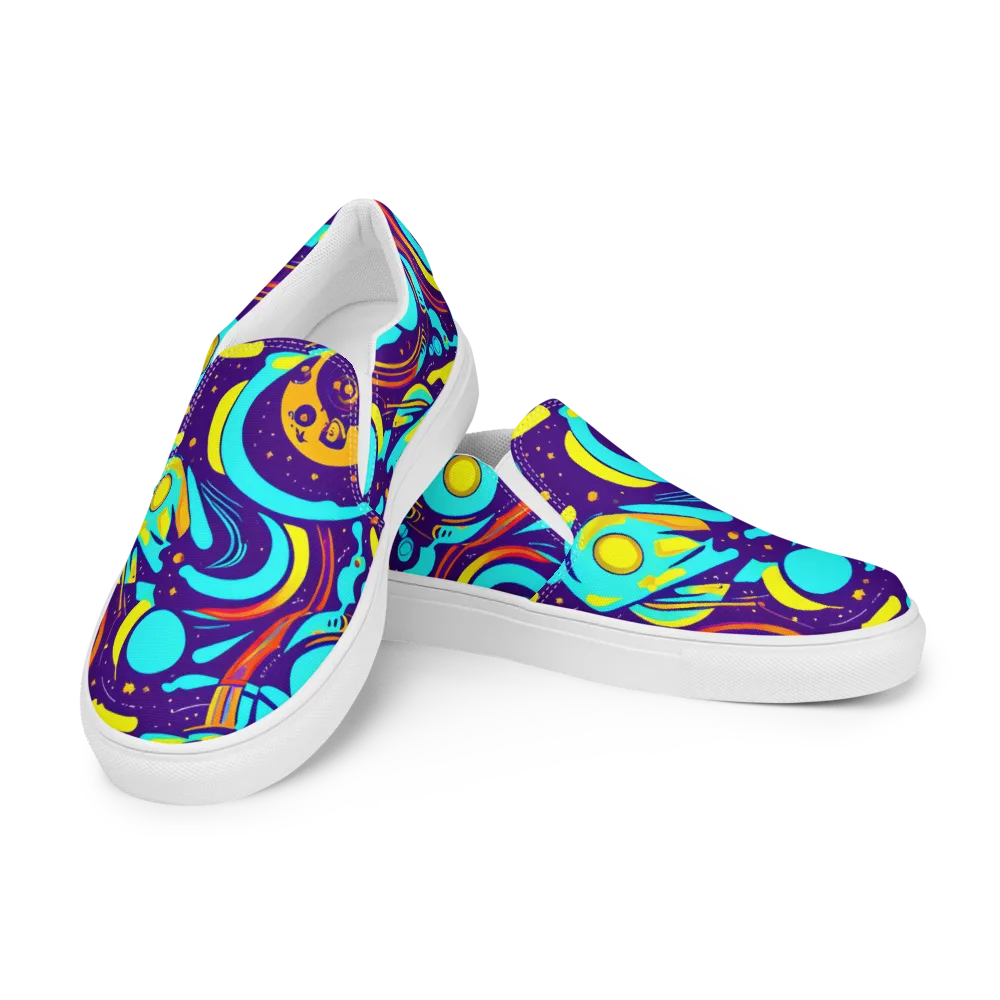 Blasted Bazaar on Men's Slip-On Canvas Shoes — Left Front