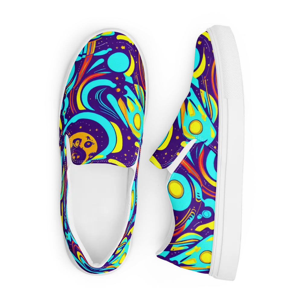 Blasted Bazaar on Men's Slip-On Canvas Shoes — Front
