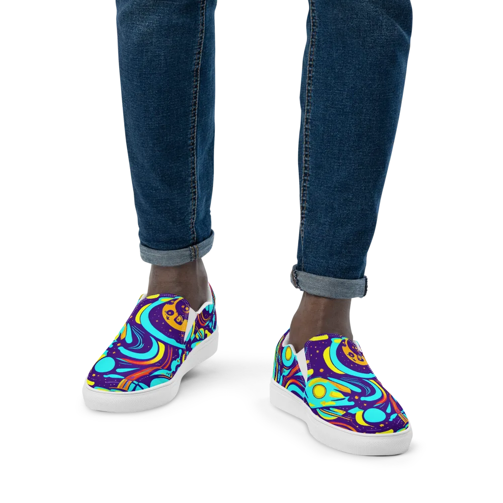 Blasted Bazaar on Men's Slip-On Canvas Shoes — Front