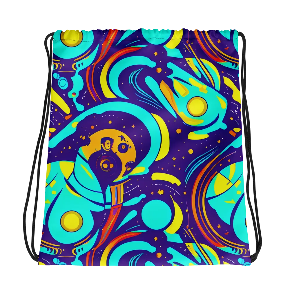 Blasted Bazaar on Drawstring Bag — Photo