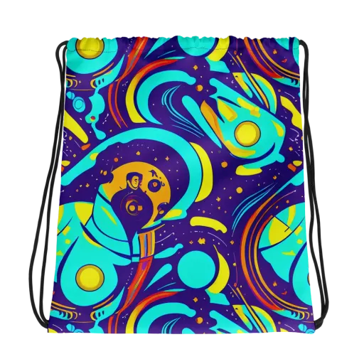 Blasted Bazaar on a Drawstring Bag