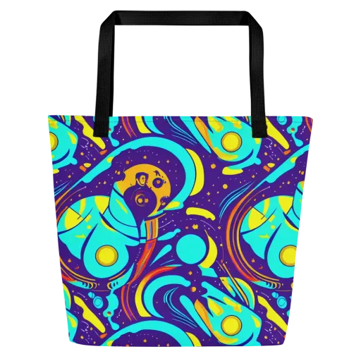 Blasted Bazaar on a Large Tote Bag W/ Pocket
