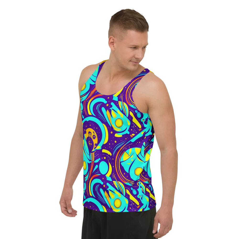 Blasted Bazaar on Men's Tank Top — Left Front