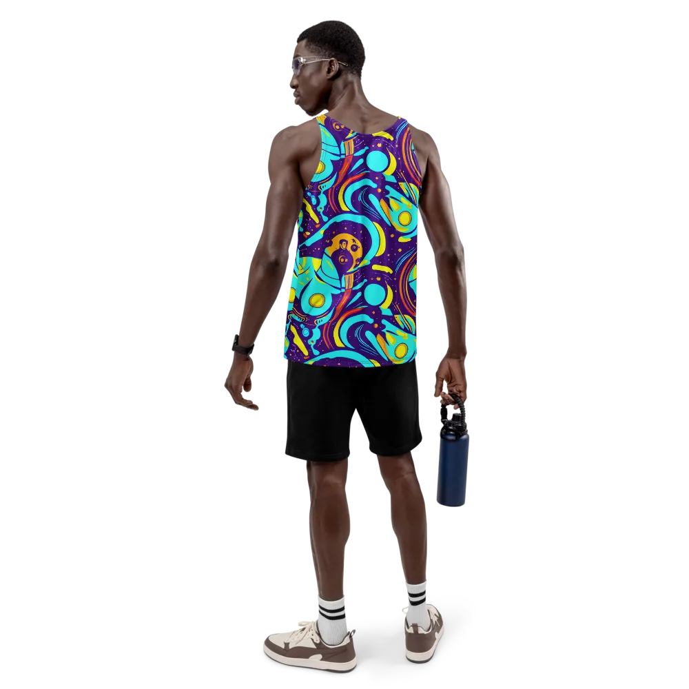 Blasted Bazaar on Men's Tank Top — Back
