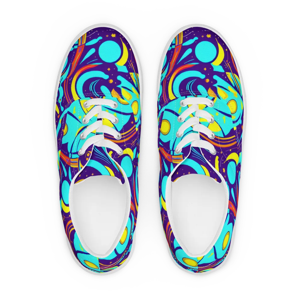 Blasted Bazaar on Men's Lace-Up Canvas Shoes — Front