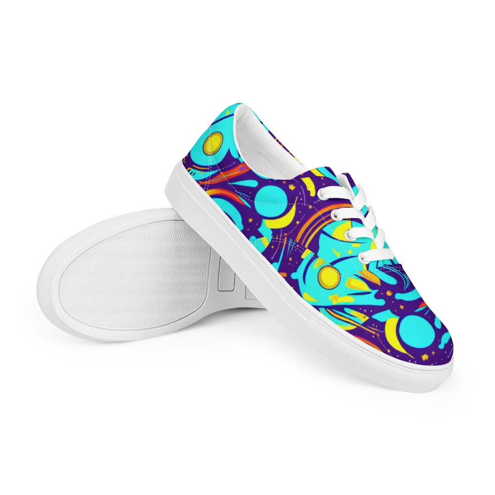 Blasted Bazaar on Men's Lace-Up Canvas Shoes — Right Front