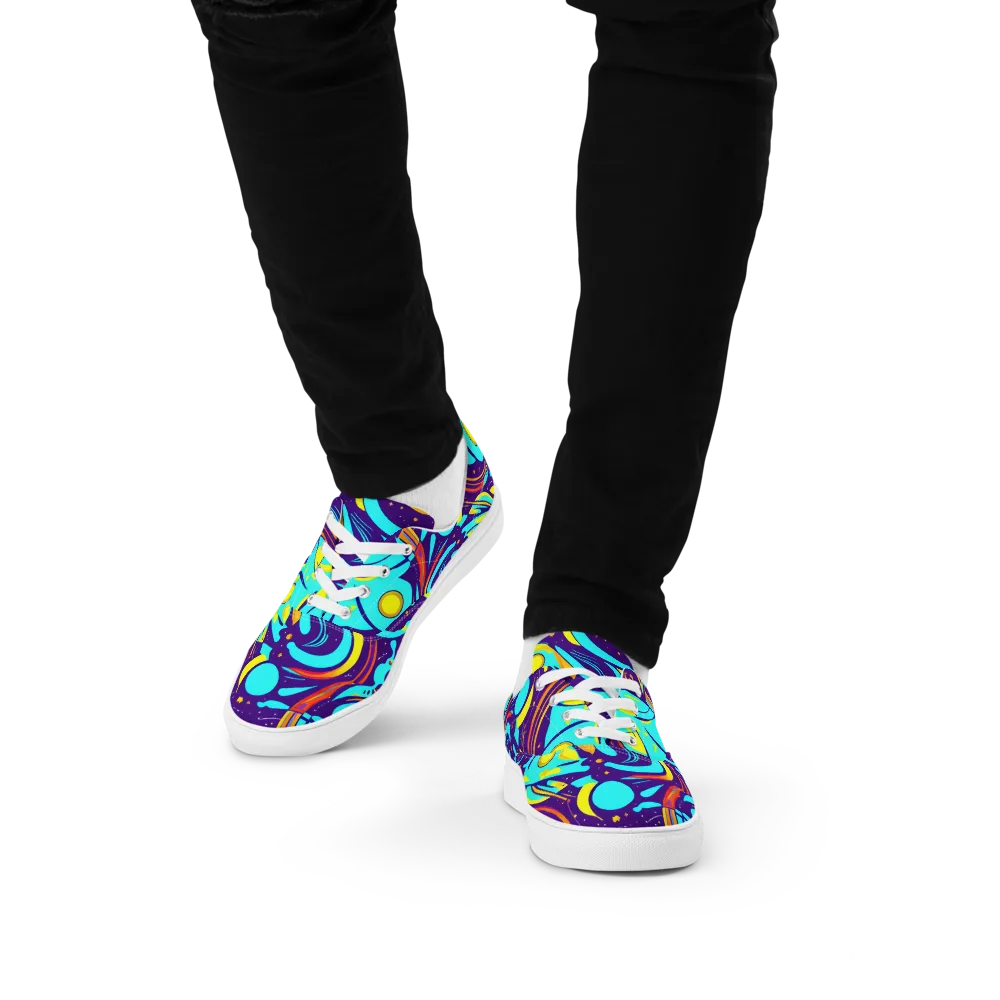 Blasted Bazaar on Men's Lace-Up Canvas Shoes — Front