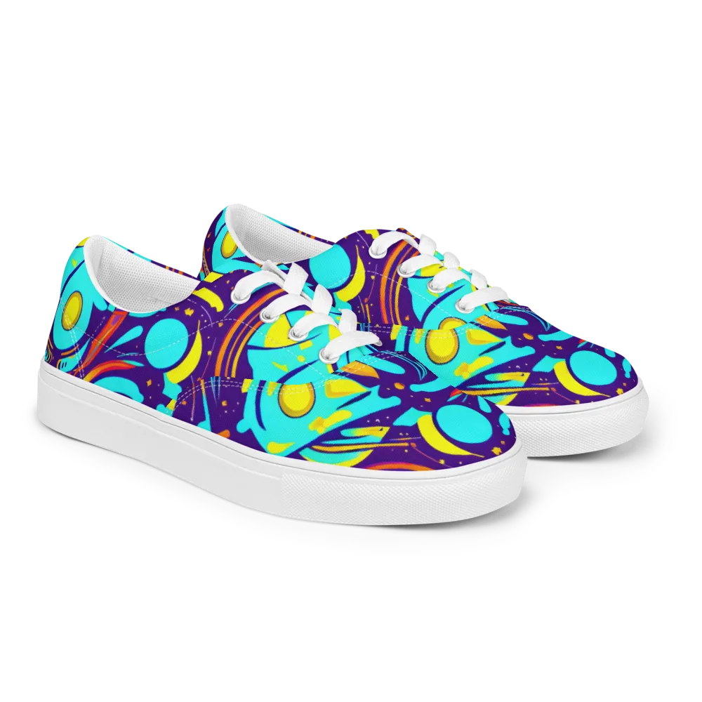 Blasted Bazaar on Men's Lace-Up Canvas Shoes — Right Front