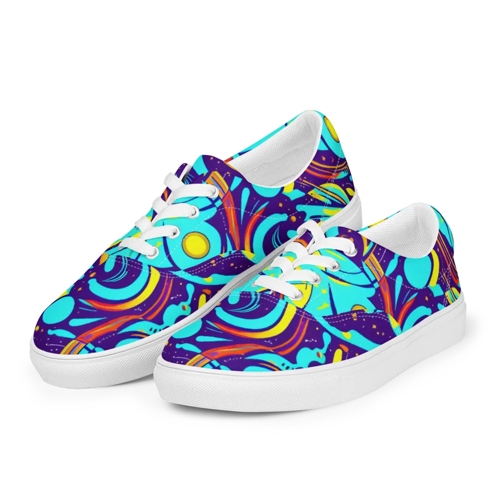 Blasted Bazaar on Men's Lace-Up Canvas Shoes — Left Front
