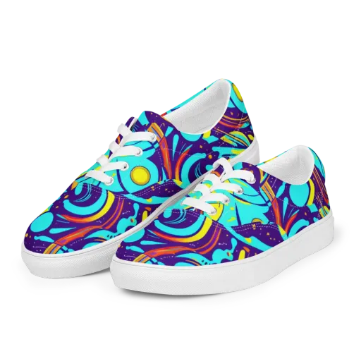 Blasted Bazaar on a Men's Lace-Up Canvas Shoes