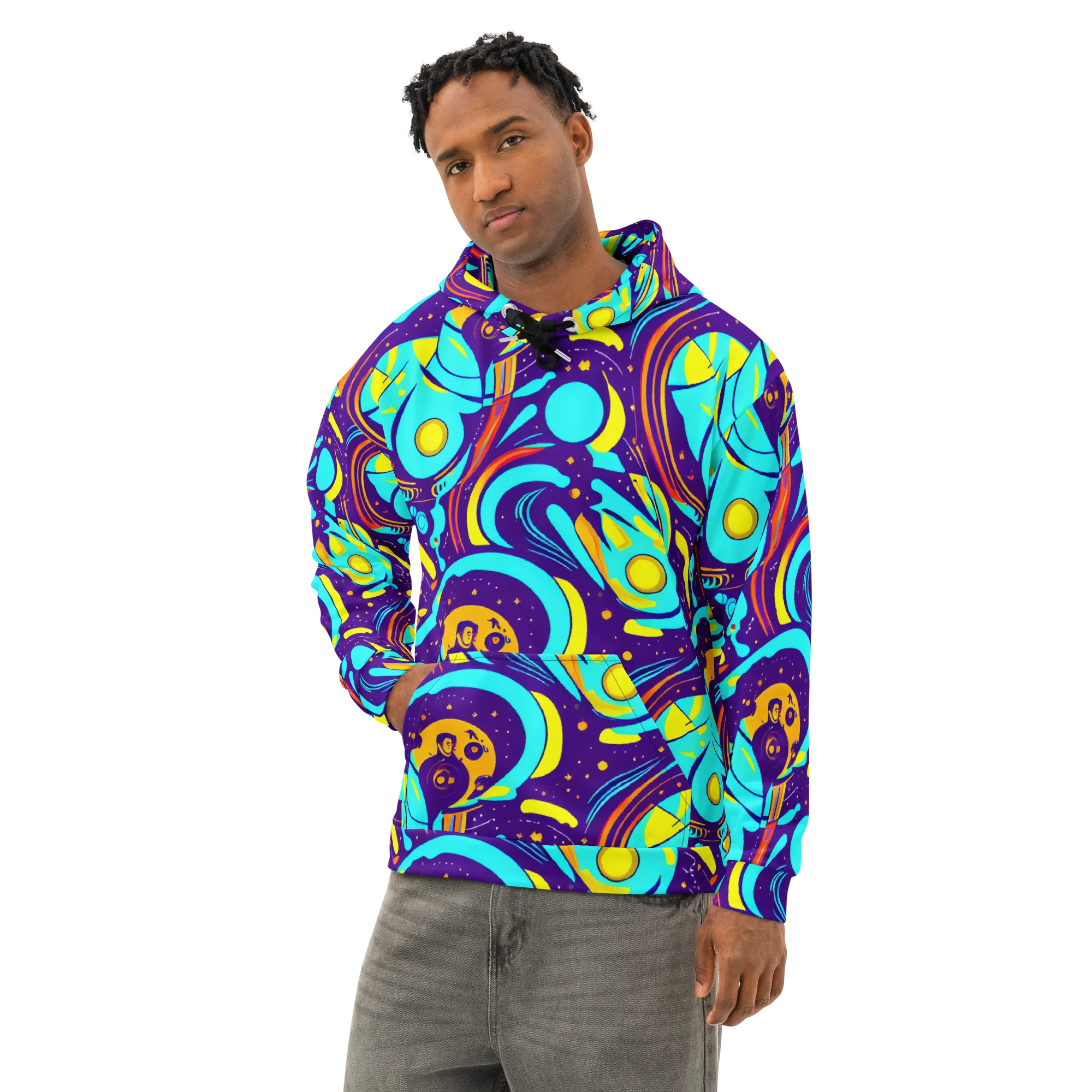 Blasted Bazaar on Cotton Hoodie — Left Front