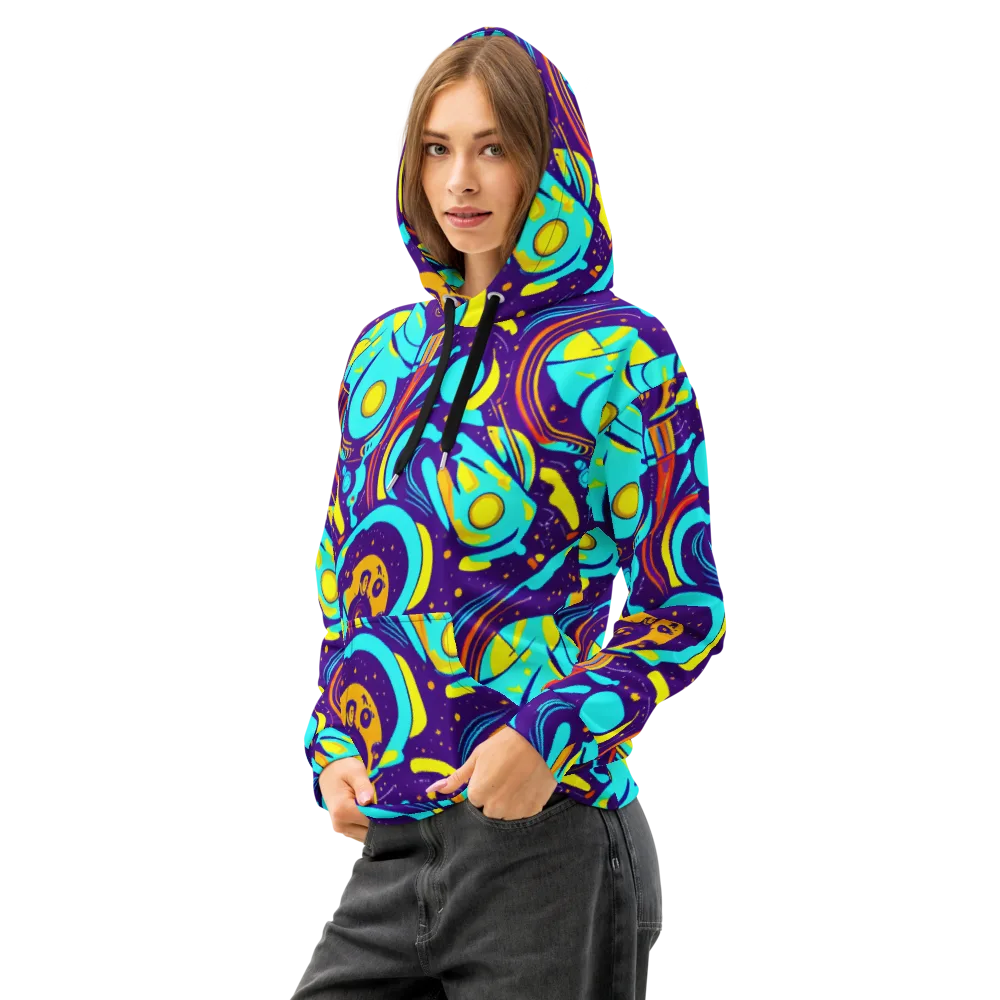 Blasted Bazaar on Cotton Hoodie — Left Front