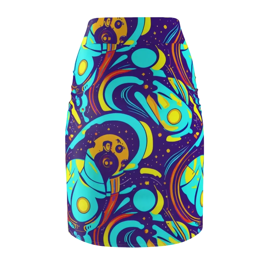 Blasted Bazaar on Pencil Skirt — Back