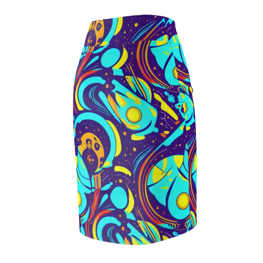 Blasted Bazaar on Pencil Skirt — Back Side