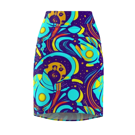 Blasted Bazaar on a Pencil Skirt