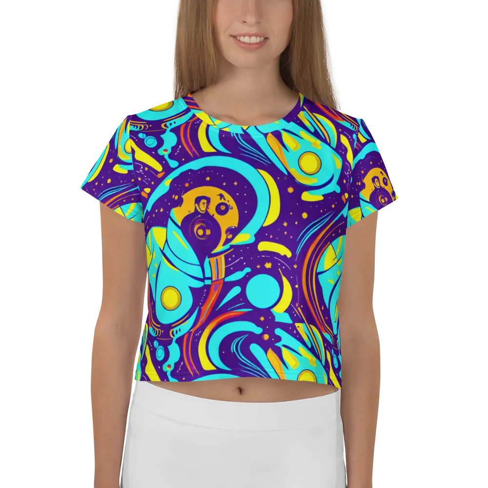 Blasted Bazaar on Crop Tee — Front
