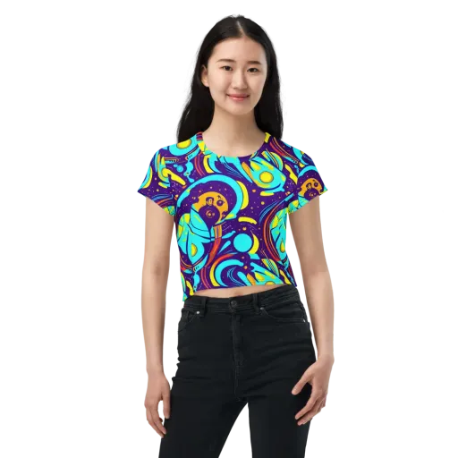 Blasted Bazaar on a Crop Tee