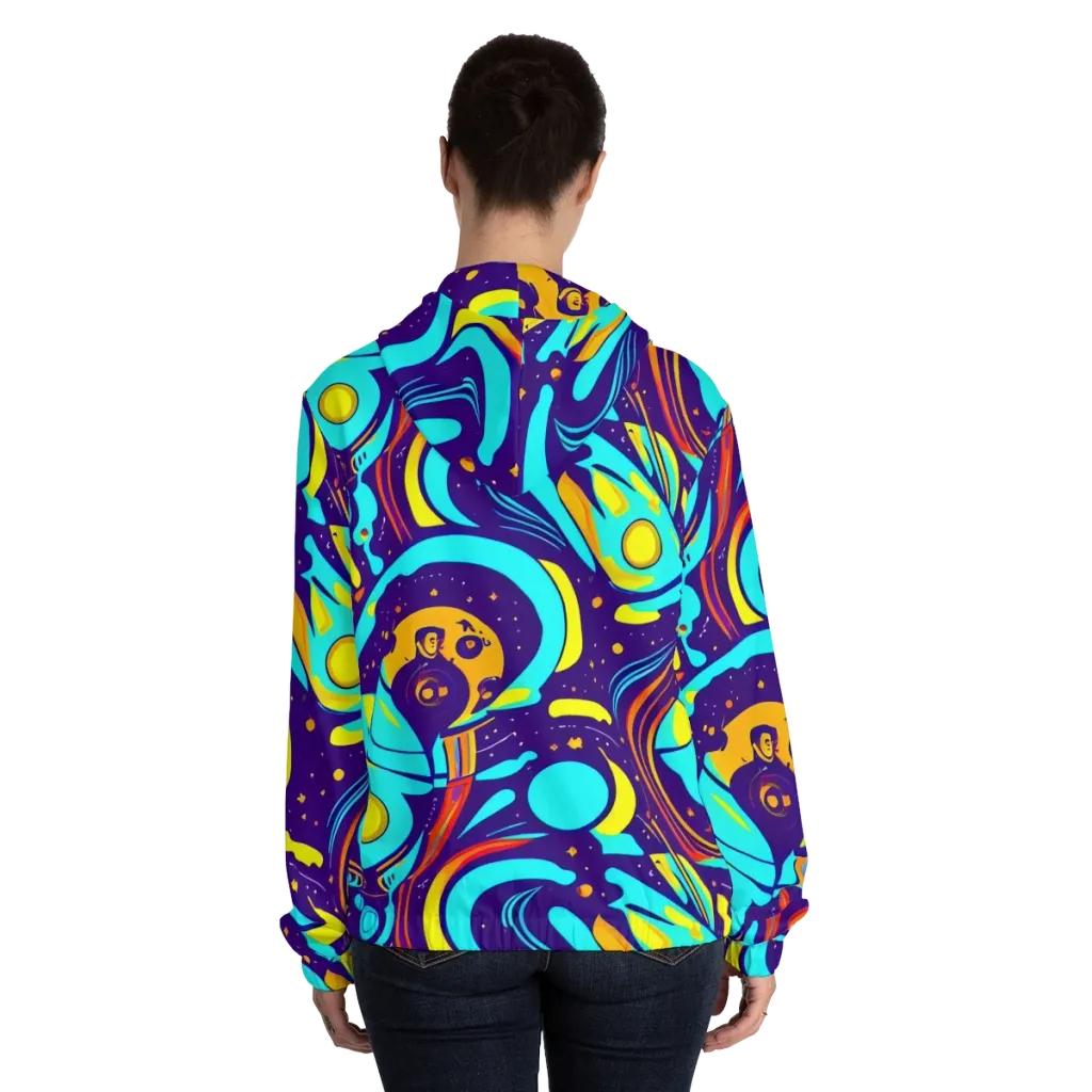 Blasted Bazaar on Women's Full-Zip Hoodie — Back On Person