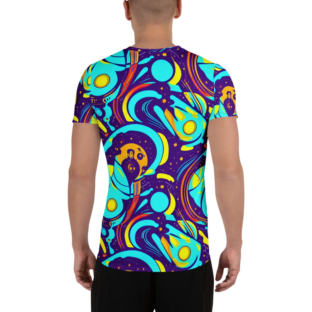 Blasted Bazaar on Men's Athletic T-Shirt — Back
