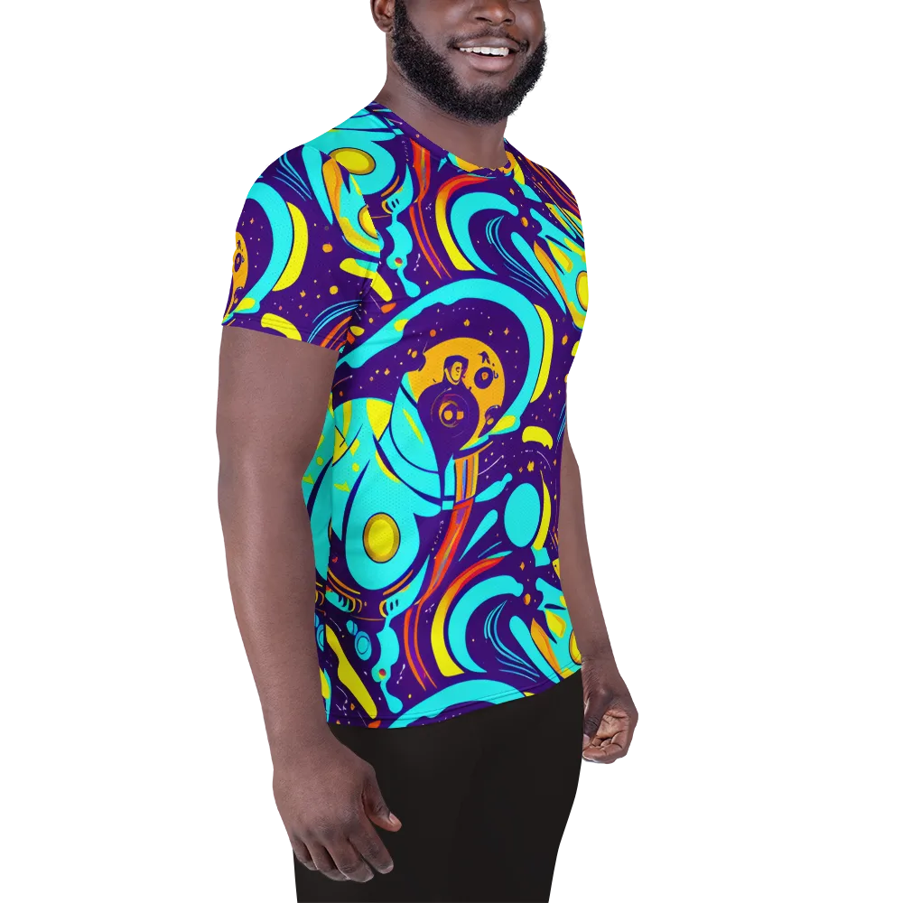 Blasted Bazaar on Men's Athletic T-Shirt — Right