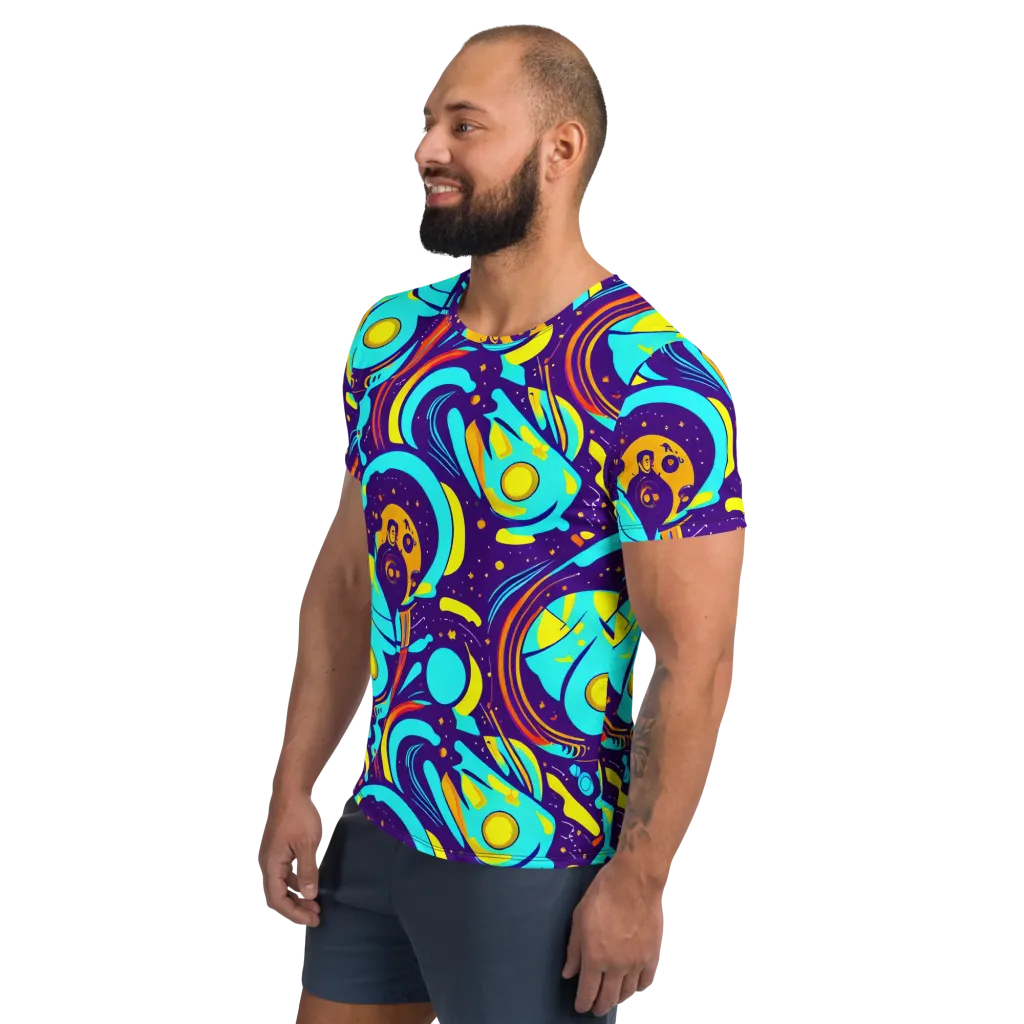 Blasted Bazaar on Men's Athletic T-Shirt — Left