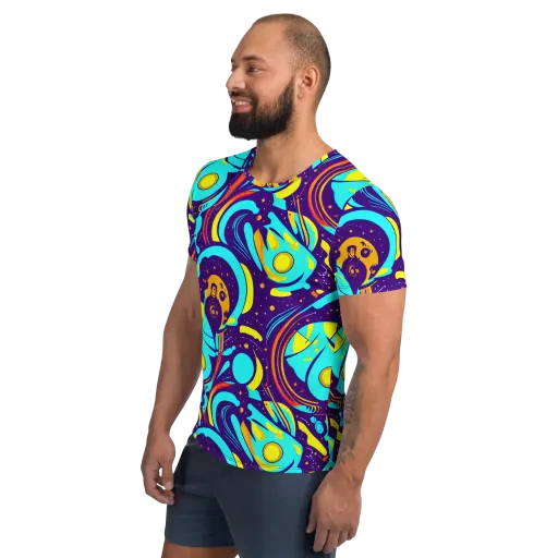 Blasted Bazaar on a Men's Athletic T-Shirt