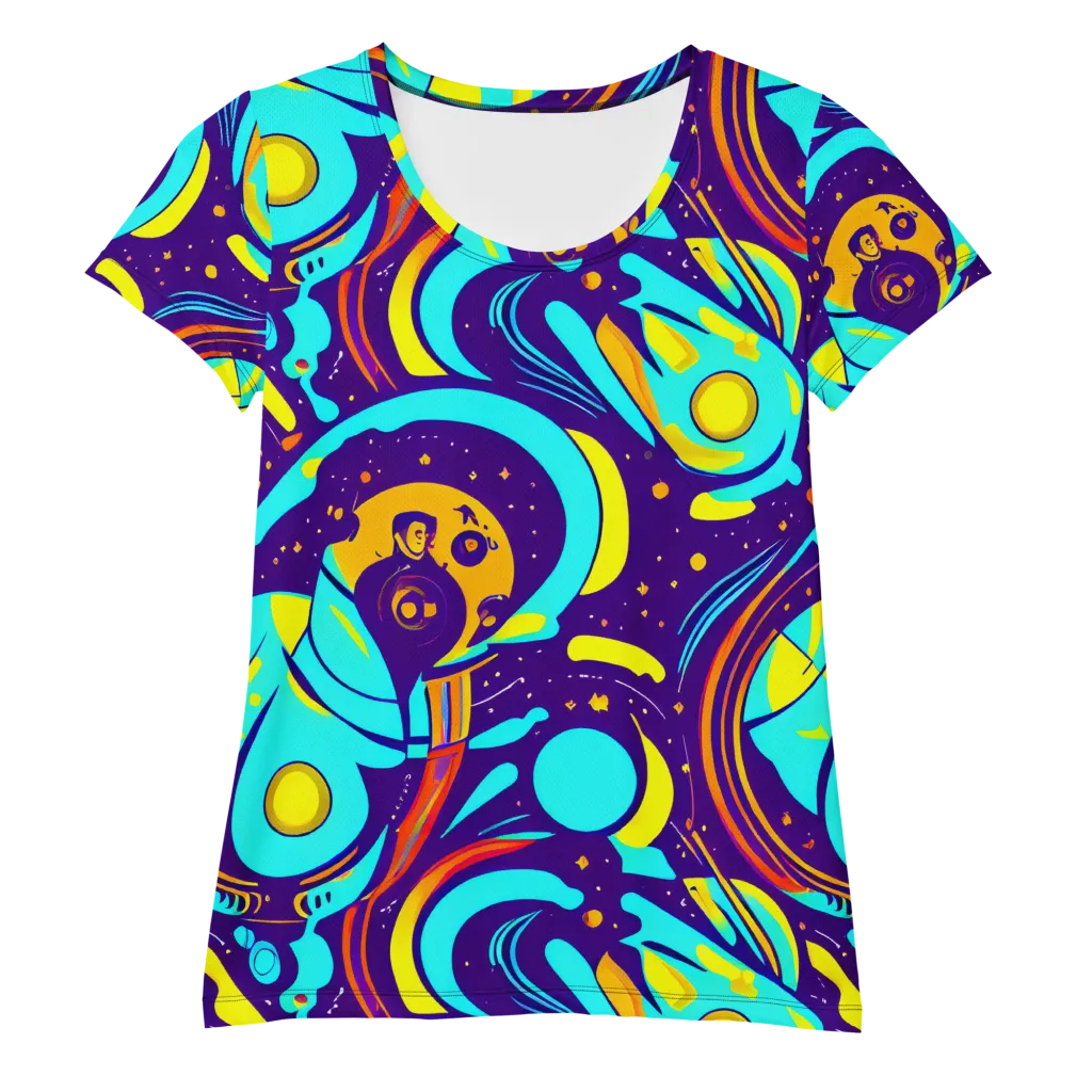 Blasted Bazaar on Women's Athletic T-Shirt — Front