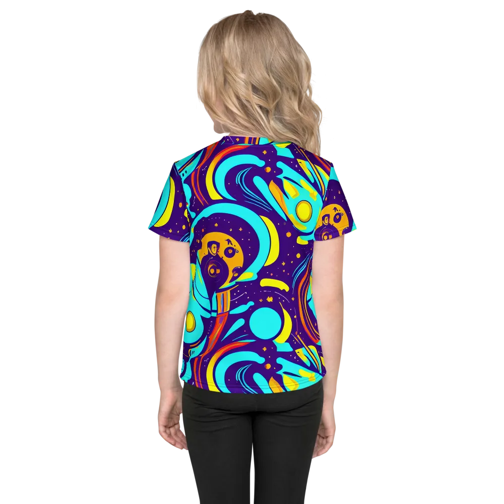 Blasted Bazaar on Kids Crew Neck T-Shirt — Back