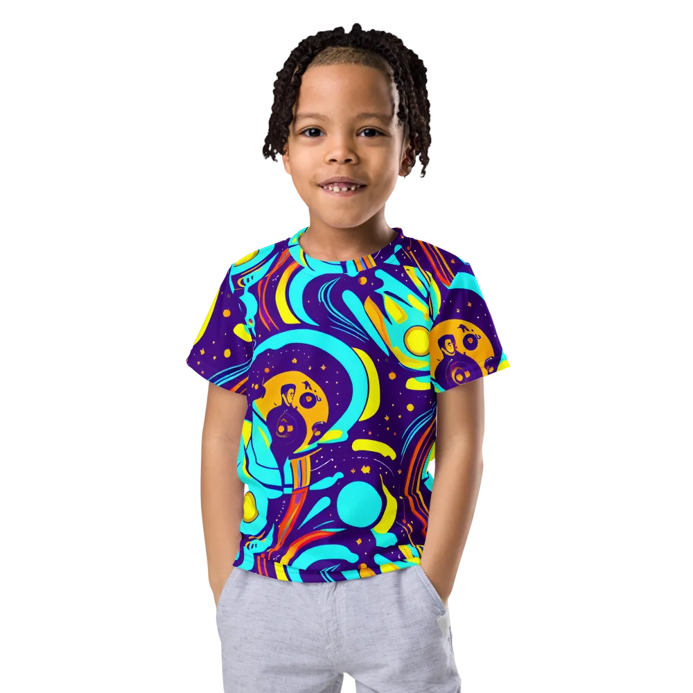 Blasted Bazaar on Kids Crew Neck T-Shirt — Front