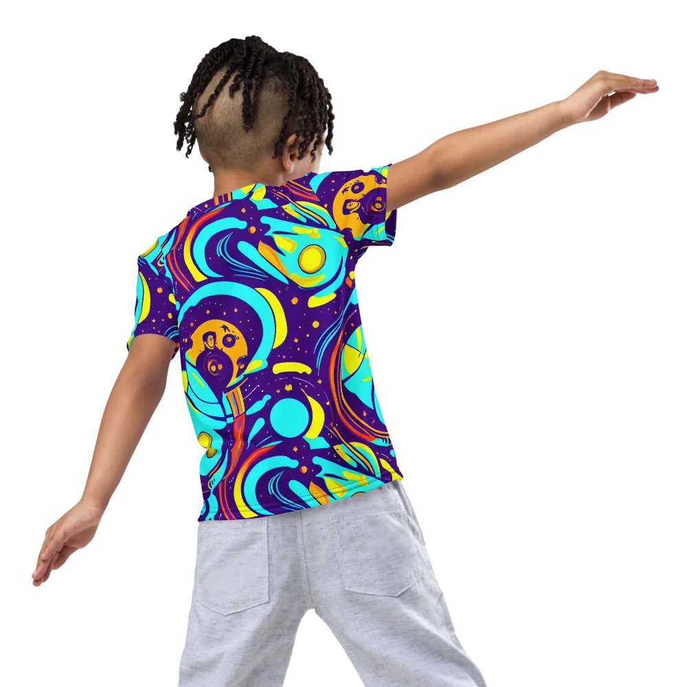 Blasted Bazaar on Kids Crew Neck T-Shirt — Back