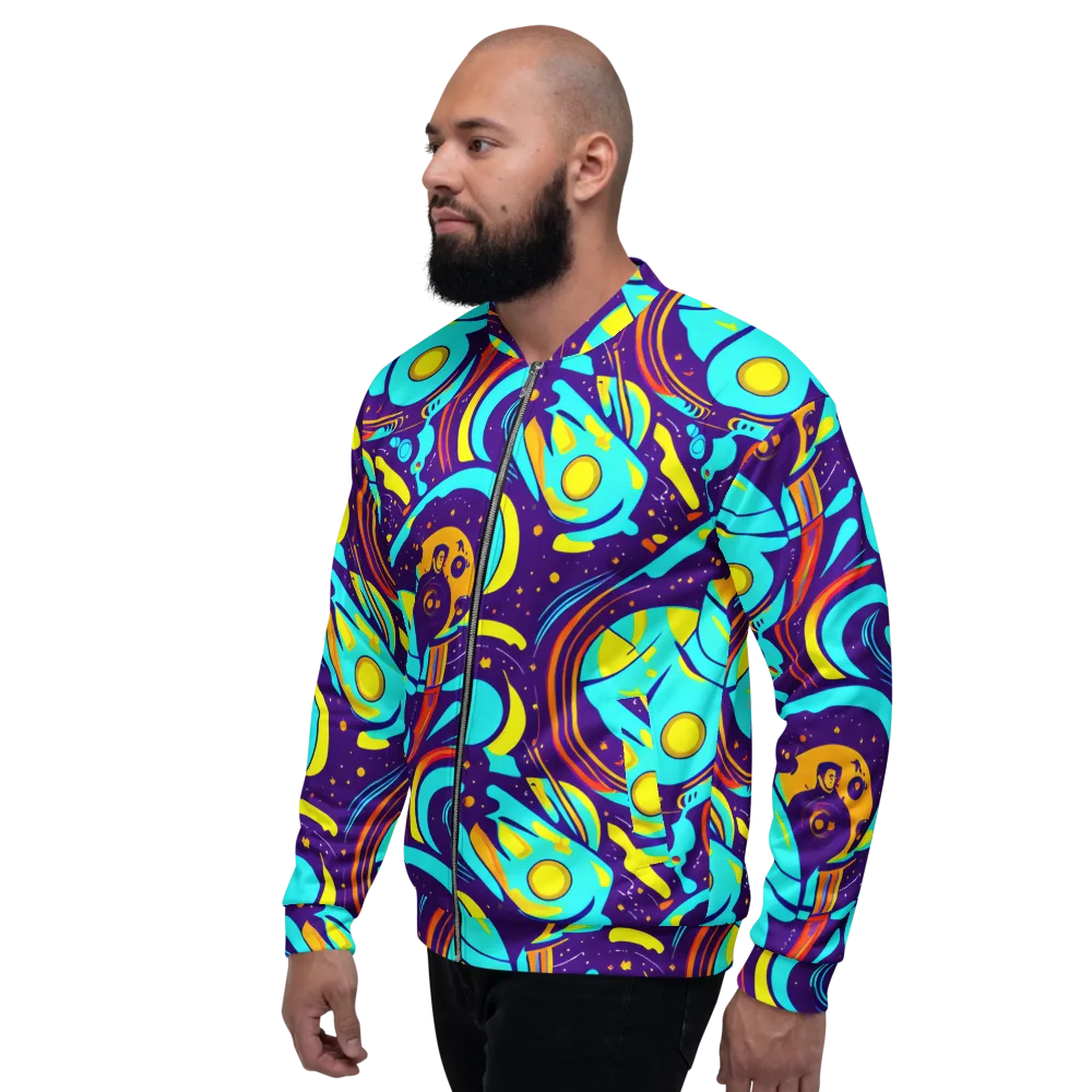 Blasted Bazaar on Bomber Jacket — Left