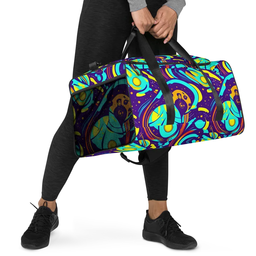Blasted Bazaar on Duffle Bag — Right Front