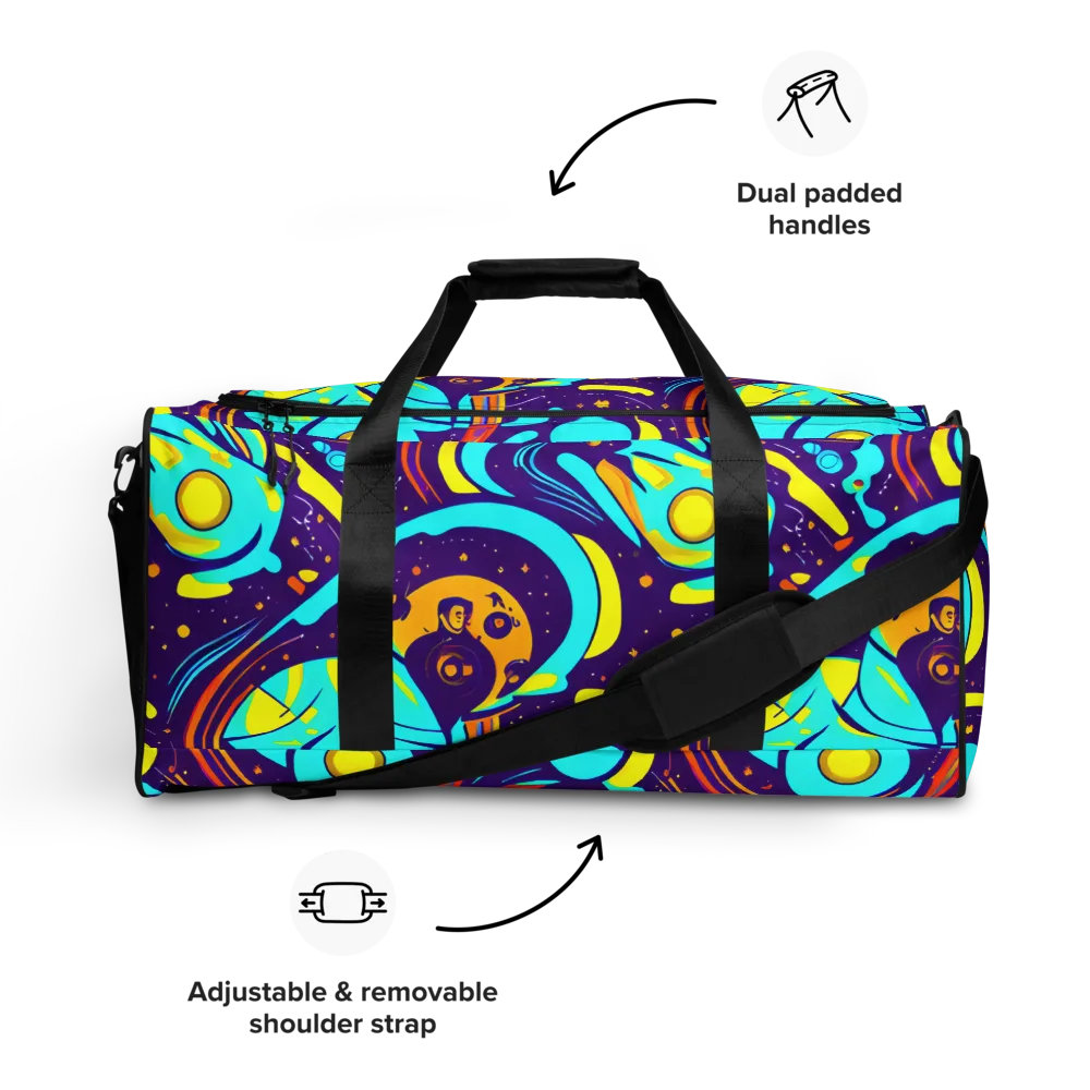 Blasted Bazaar on Duffle Bag — Front