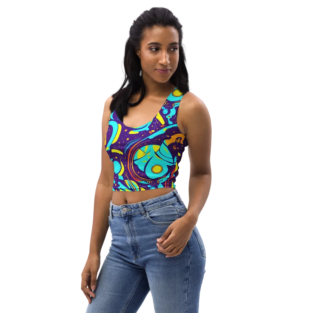 Blasted Bazaar on Crop Top — Left Front