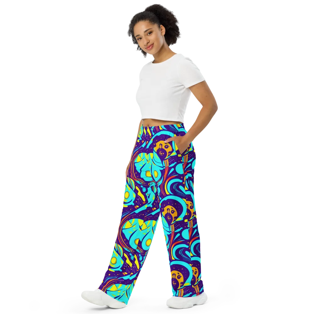 Blasted Bazaar on Wide-Leg Pants — Left Front