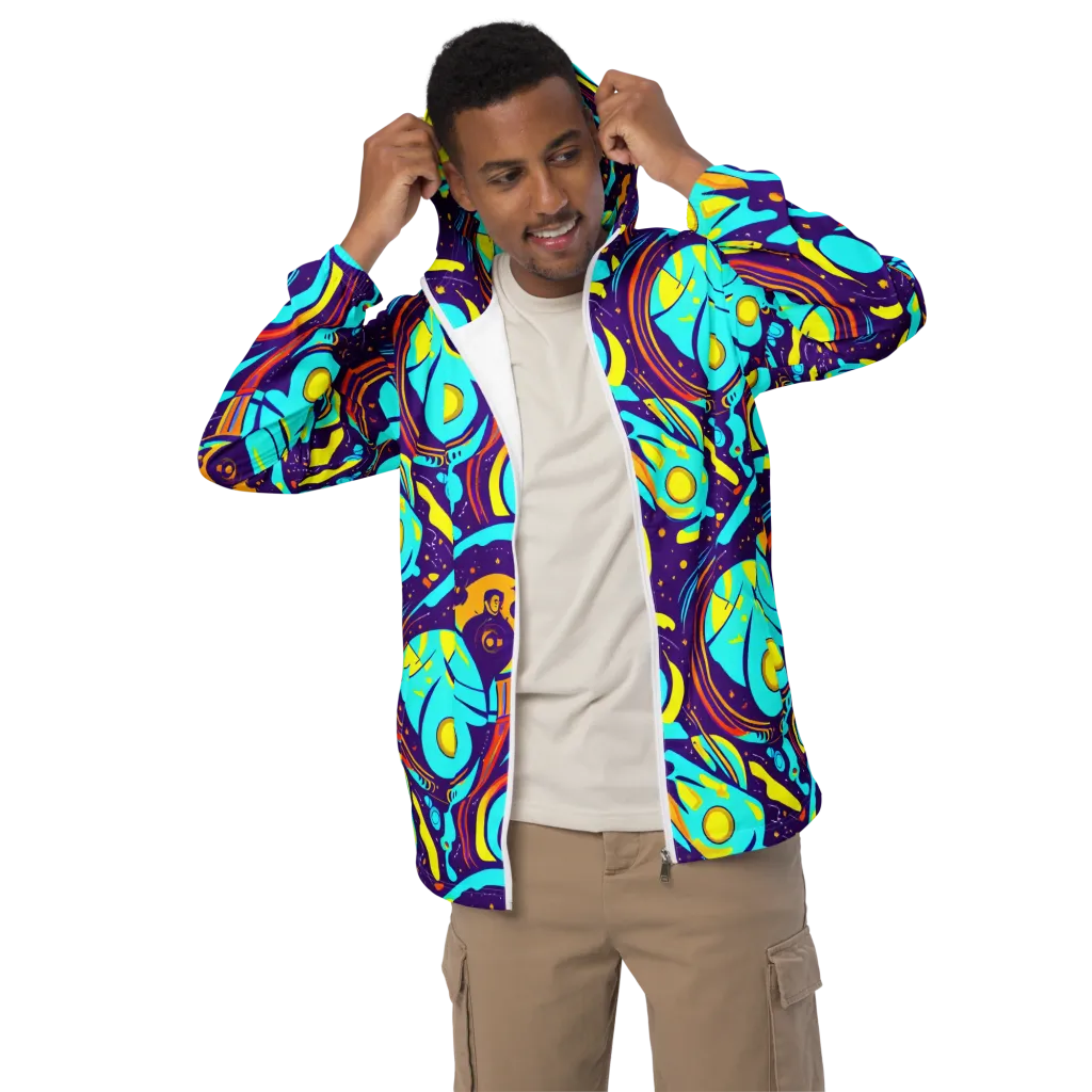 Blasted Bazaar on Men's Windbreaker — Front
