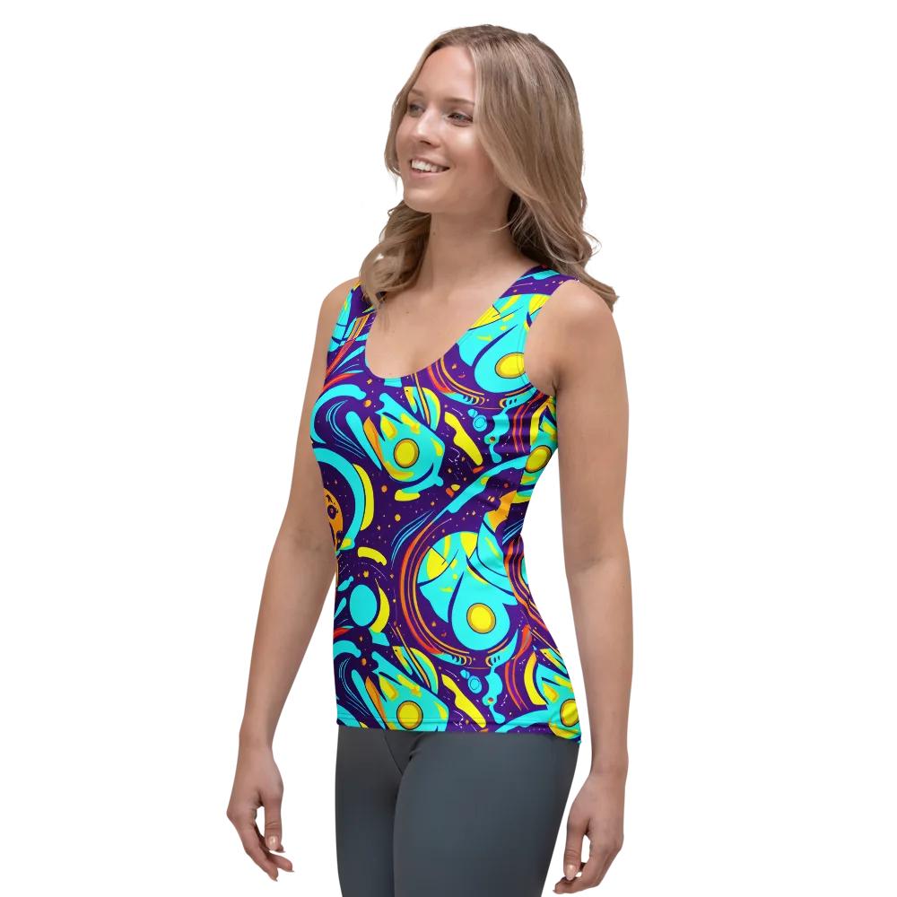 Blasted Bazaar on Women's Tank Top — Left Front