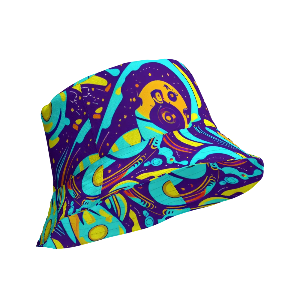 Blasted Bazaar on Reversible Bucket Hat — Product details Outside