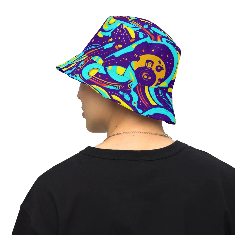 Blasted Bazaar on Reversible Bucket Hat — Back Inside